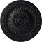 Ekena Millwork Lunel Ceiling Medallion (Fits Canopies up to 3 3/4"), Hand-Painted Steel Gray, 20 1/4"OD x 1 1/2"P CM20LUSGS - alternate 1